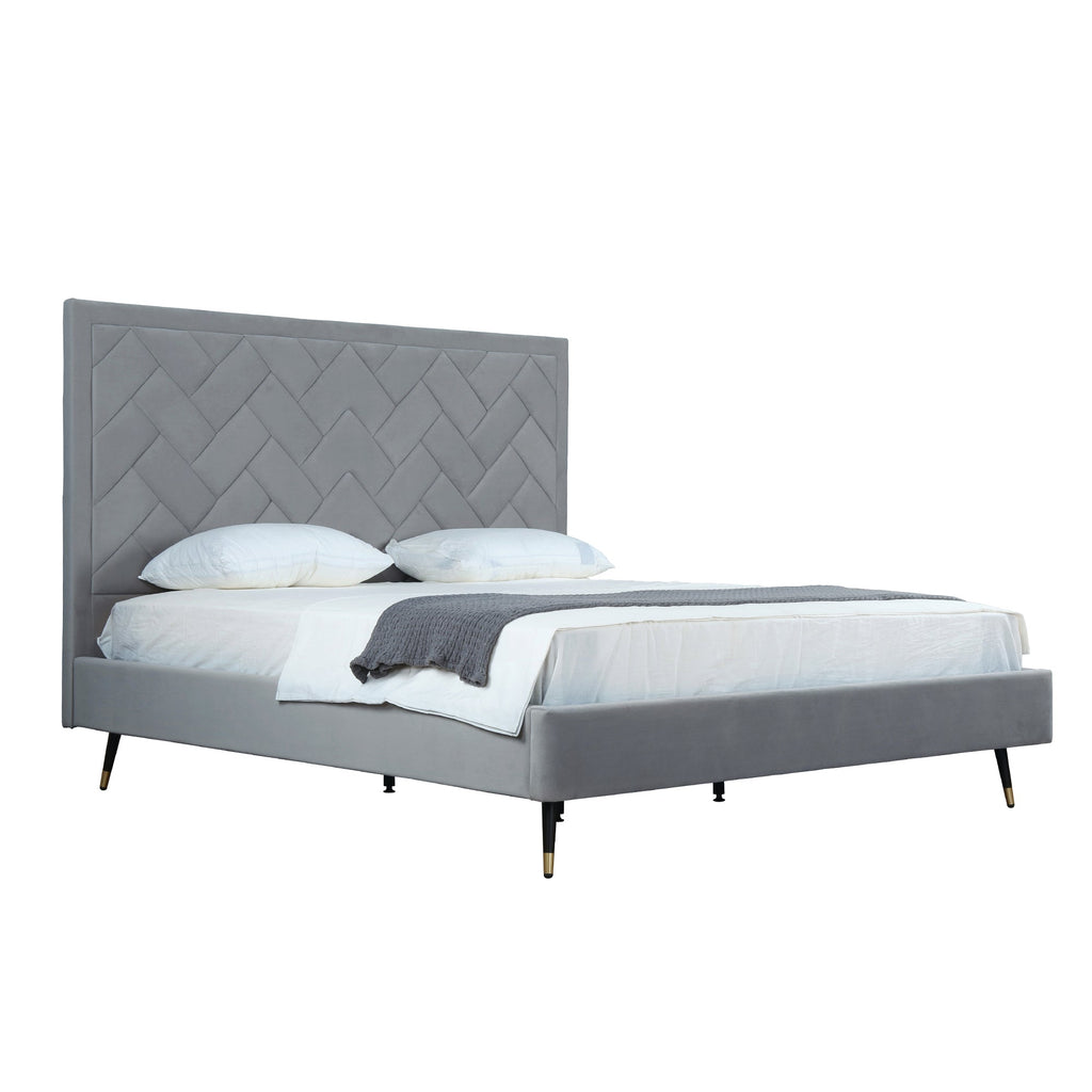Crosby Upholstered Velvet King Bed