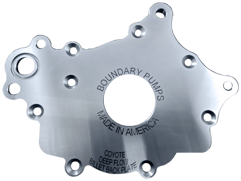 Boundary 2018+ Ford Mustang GT/F150 V8 MartenWear Treated Oil Pump Assembly w/Billet Back Plate CM-S1-R2-BBP-M