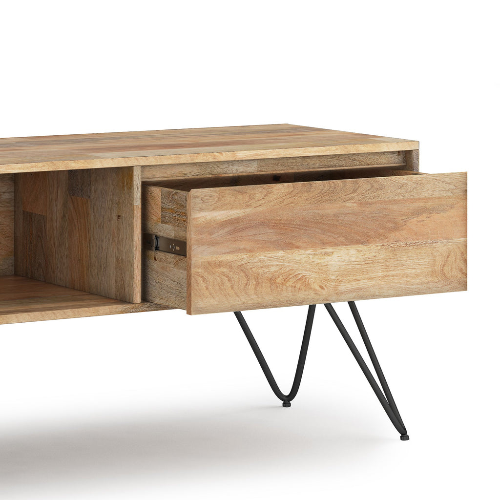 Hunter 68 Inch Wide Solid Mango Wood TV Stand