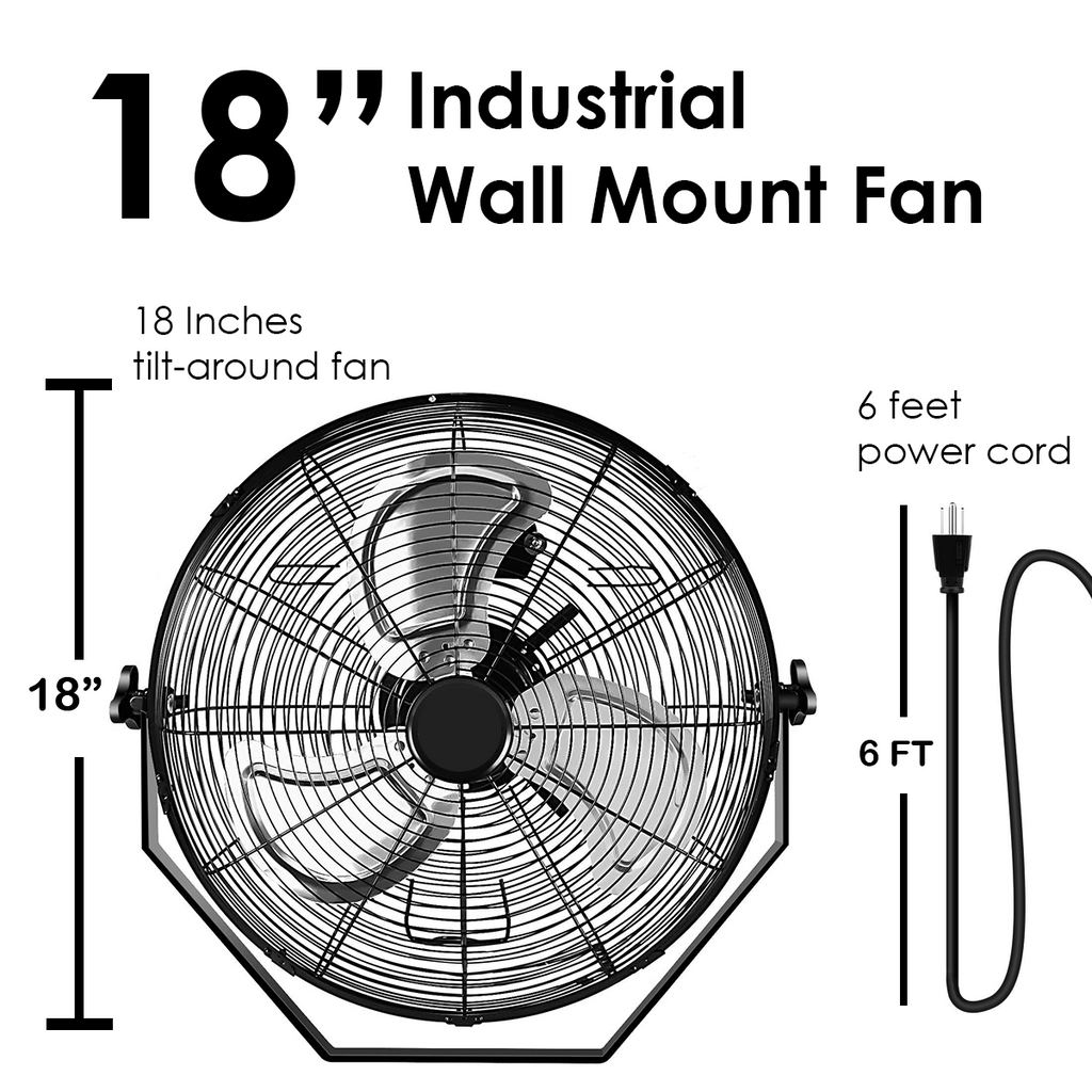 18 Inch Industrial Wall Mount Fan