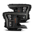 AlphaRex 18-20 Ford F-150 NOVA LED Proj Headlight  Blk (14th Gen G2 Style) 880248 *Discontinued