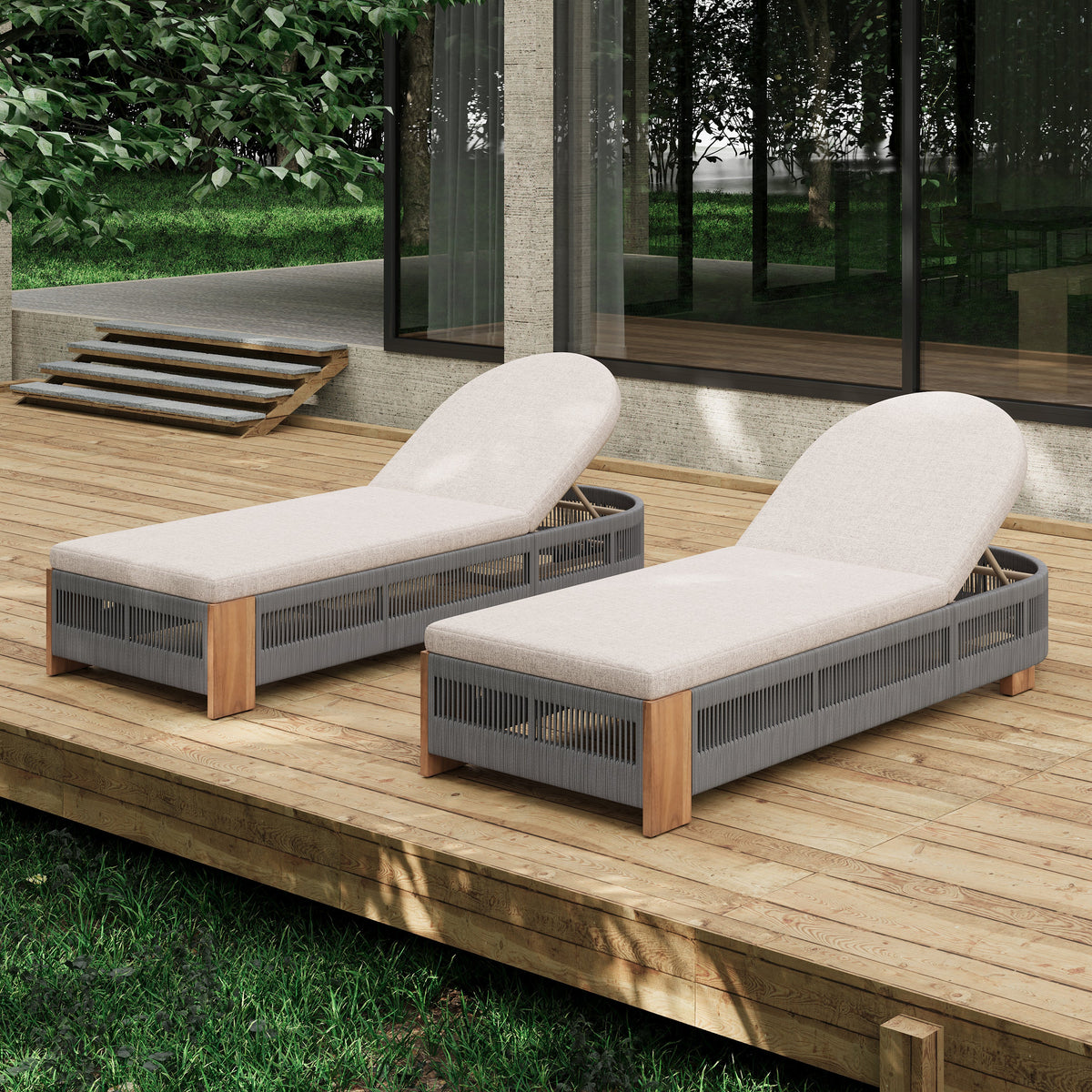 Outdoor Chaise Lounge Chair