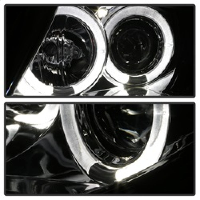 Spyder BMW Z4 03-08 Projector Headlights Halogen Model Only - LED Halo Chrome PRO-YD-BMWZ403-HL-C 5029089