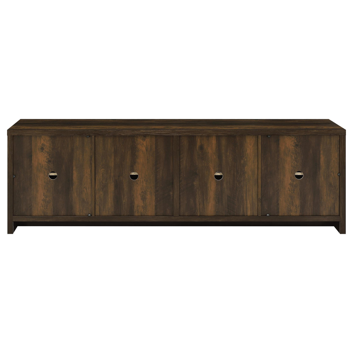 Lunetta Dark Pine 4-Door Engineered Wood TV Stand