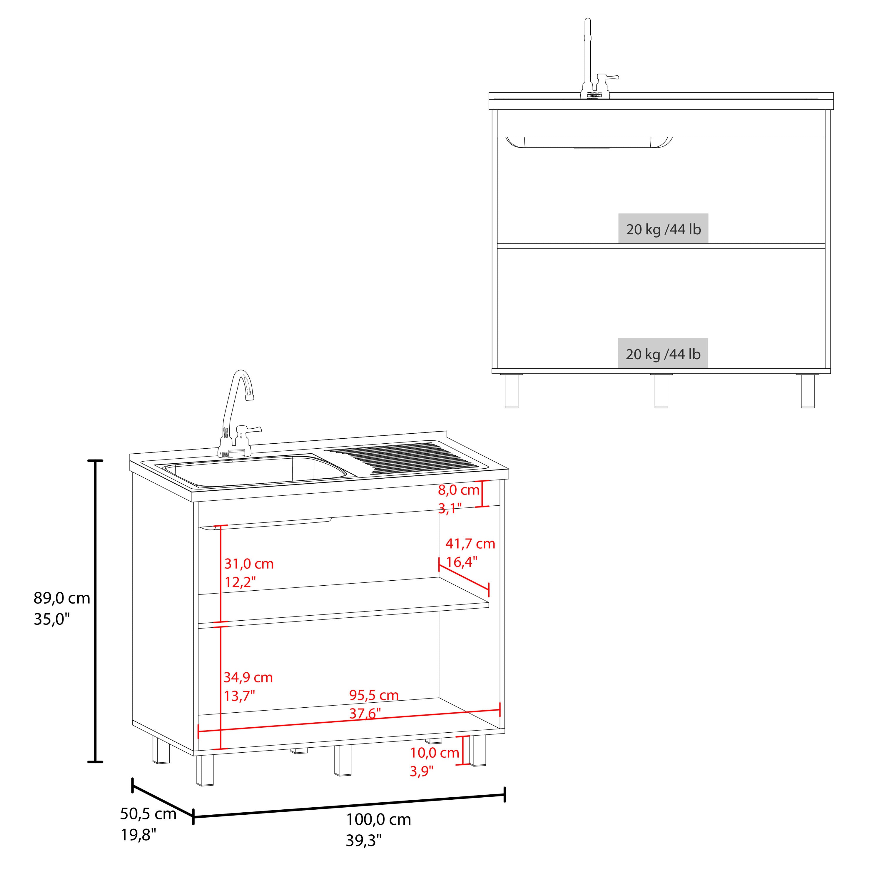 Alatna Freestanding Utility Base Cabinet