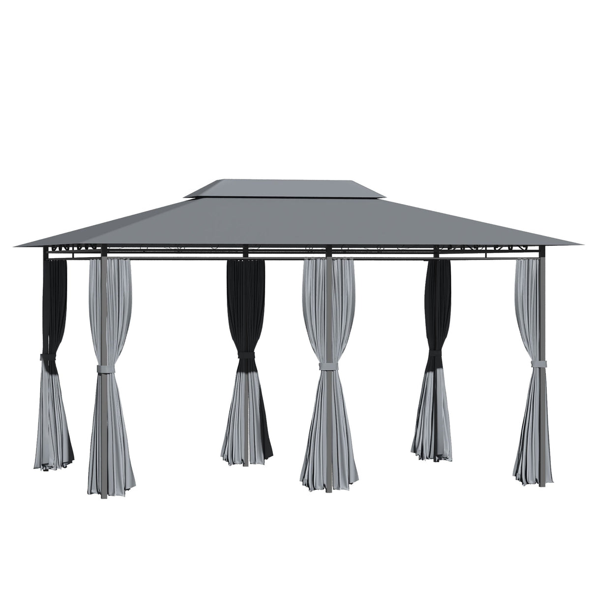 Outsunny 10' x 13' Patio Gazebo, Outdoor Canopy Shelter