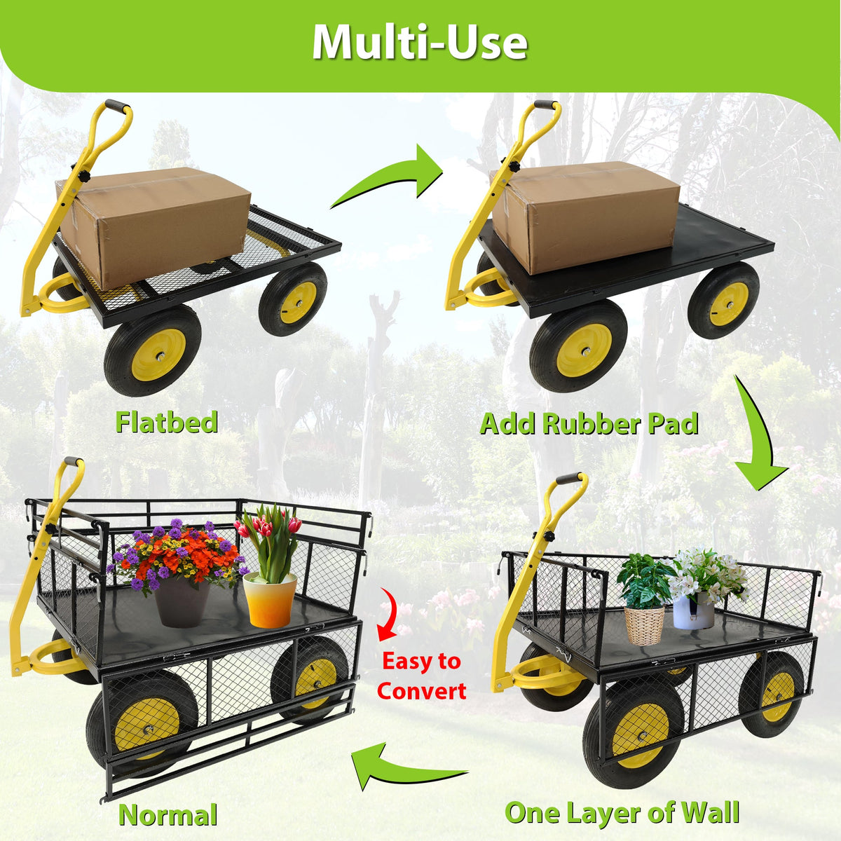 Steel Garden Cart