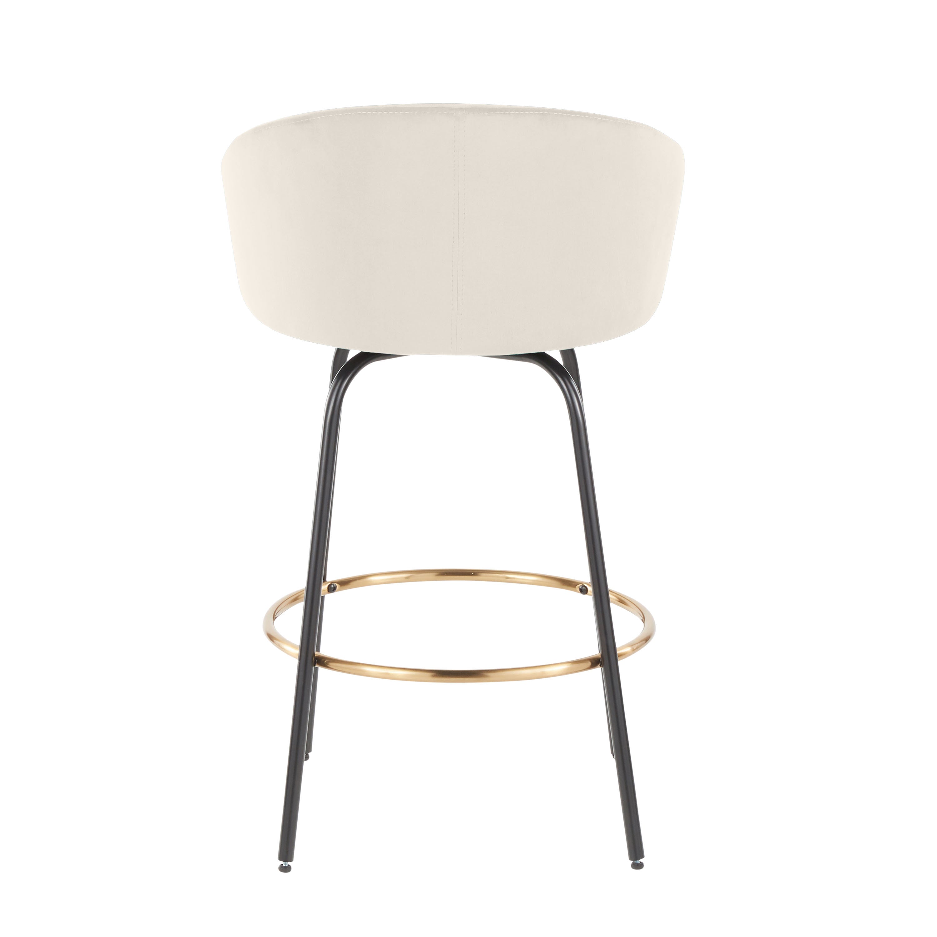 26" Contemporary Fixed Height Counter Stool with Swivel