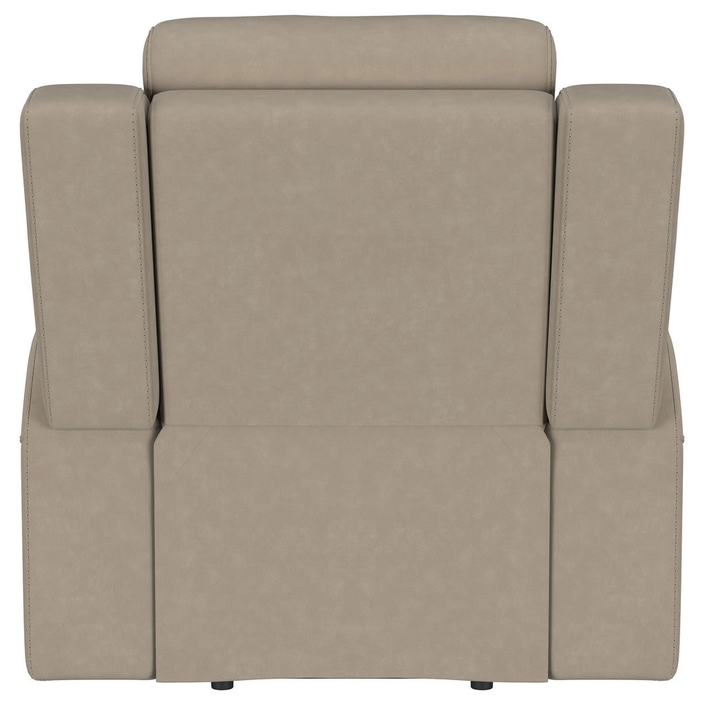 Slater Taupe Upholstered Recliner