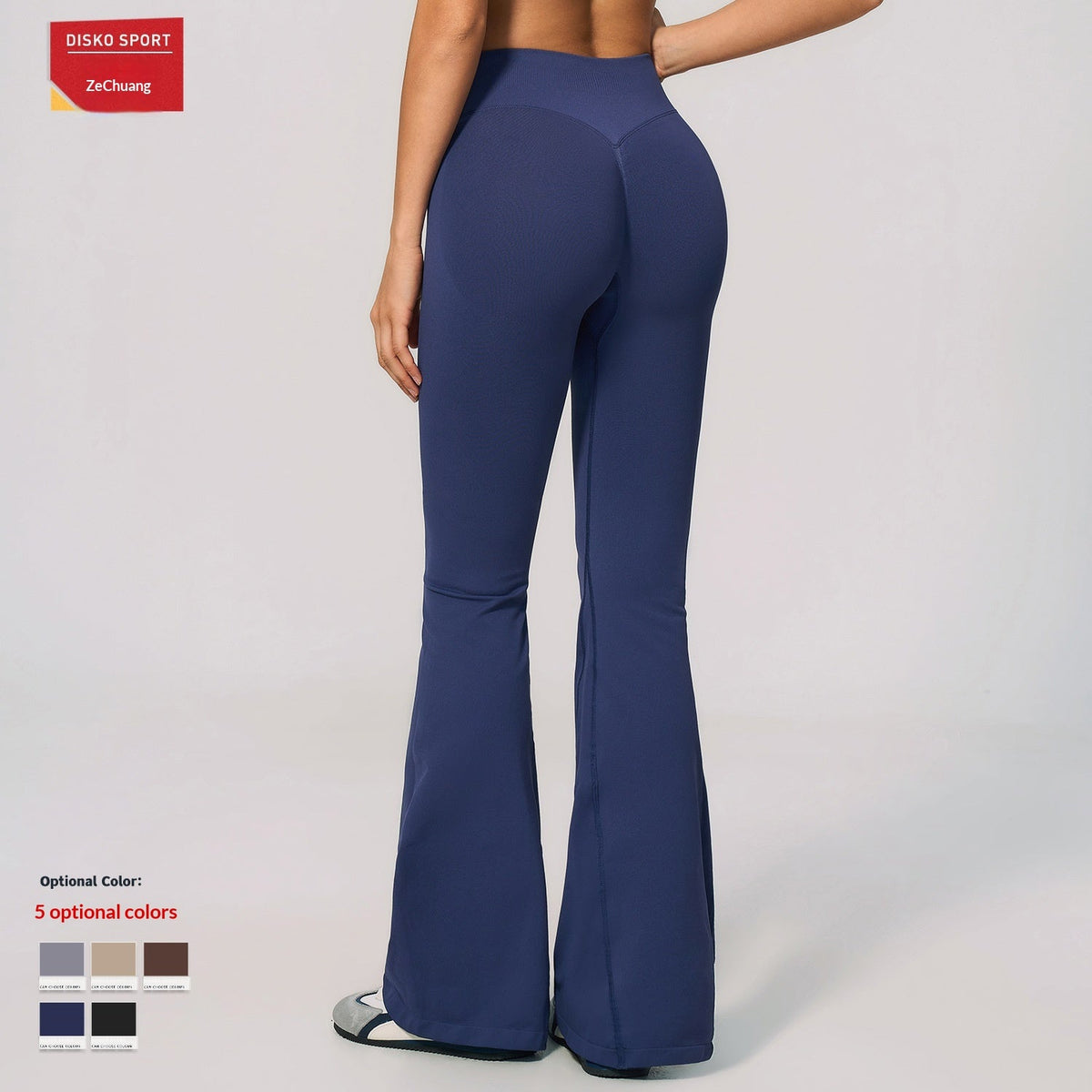 Zechuang's New Seamless Fitness Bell-bottom Pants Are High-waisted, Slimming, Butt-lifting, And Highly Elastic Sports Yoga Pants For Women 4535