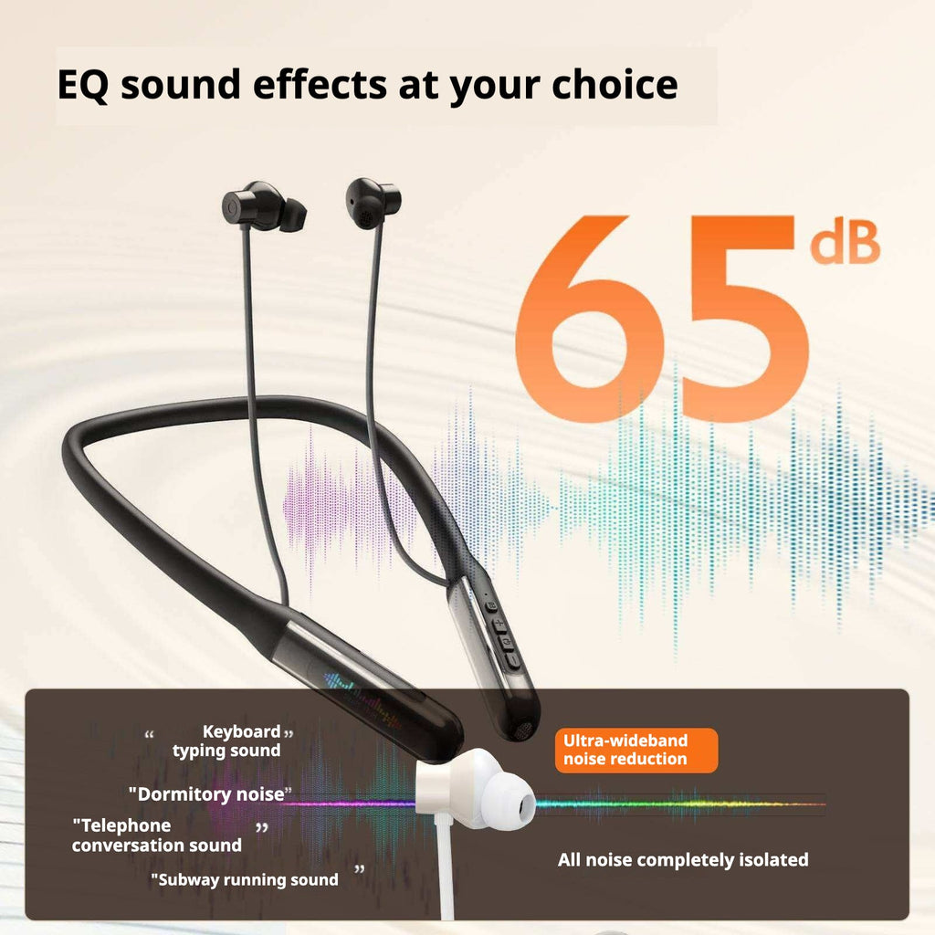 KP-258 Best-selling Neckband Bluetooth Earphones Magnetic Digital Display In-Ear Low Latency Long Battery Life High Sound Quality Direct From Export Manufacturer