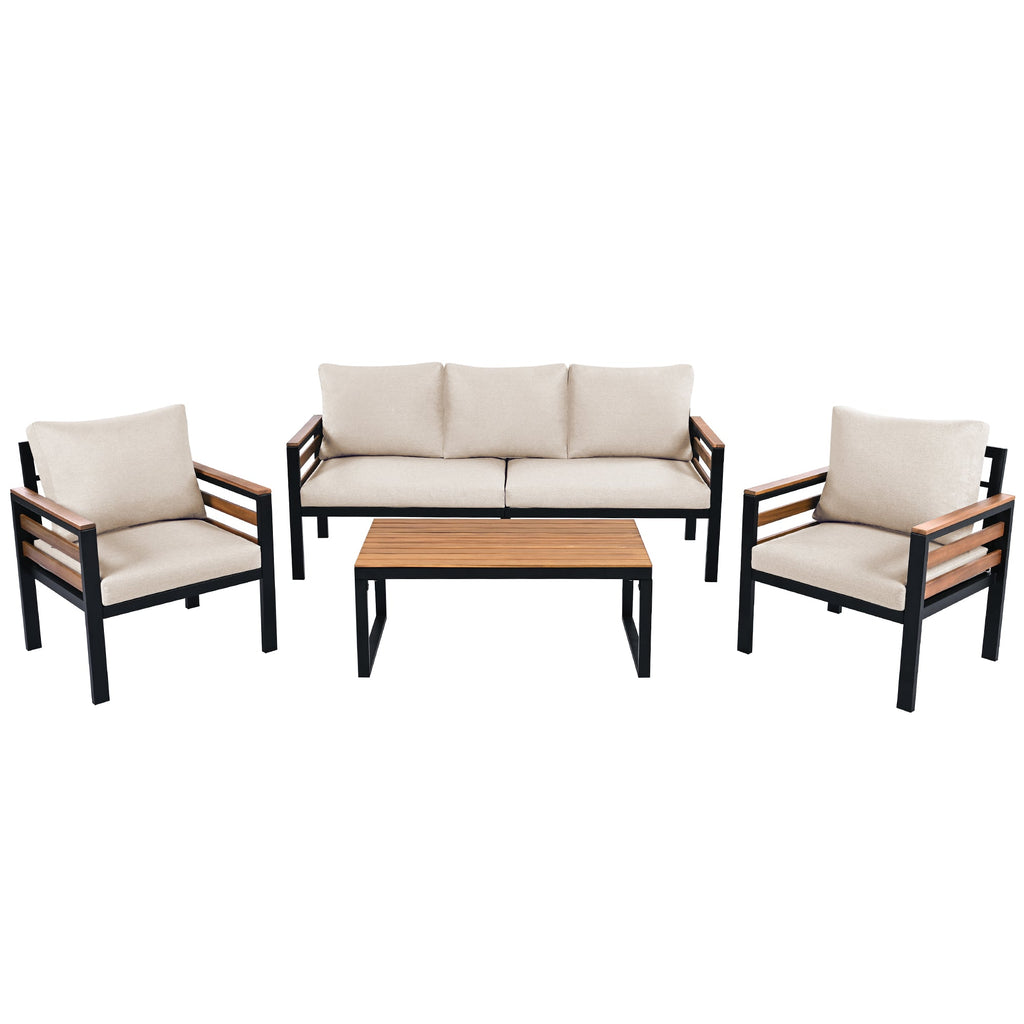 GO 4-Piece Outdoor Furniture Sofa Set for 5 People