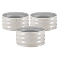 3 Pcs Galvanized Raised Garden Beds