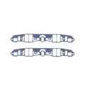 Cometic Gasket Cometic Chrysler LA V8 .125in Fiber Intake Mani Gskt Set-1.170in x 2.300in Rectangle Port C5624-125
