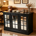 45" W Storage Cabinet with 3 Mirrored Acrylic Doors