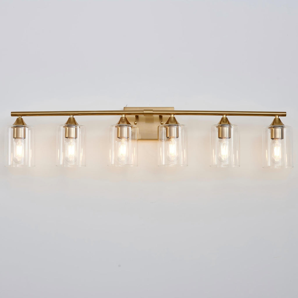 6-Light Brushed Bathroom Vanity Wall Light