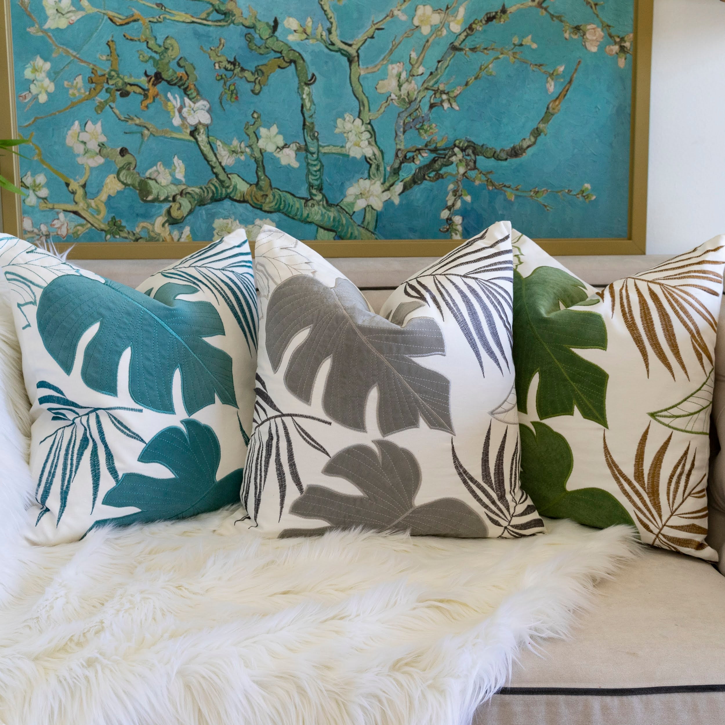Autumn Vibes Leaf Accent Pillow - 2 Pack
