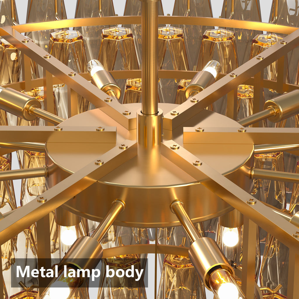 37" Extra Large Chandelier, 14-Light