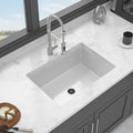 27"x19"x10" Undermount Single Bowl Fireclay Kitchen Sink