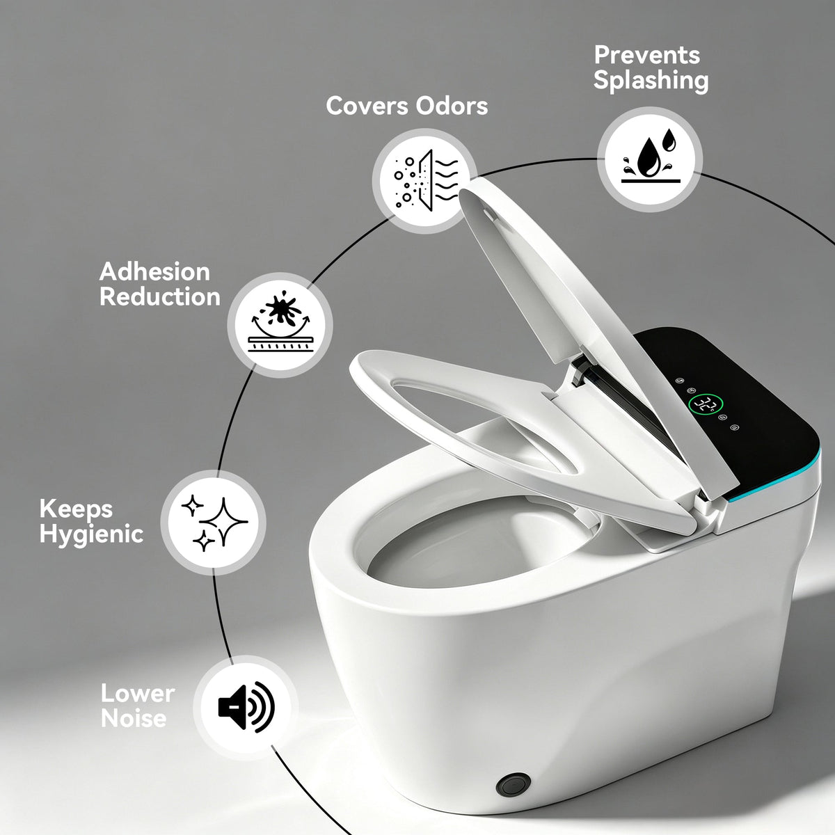 Smart Toilets with Heated Bidet Seat