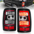 ANZO 2000-2006 Chevrolet Tahoe LED Tail Lights w/ Clear Lens Black Housing 311362