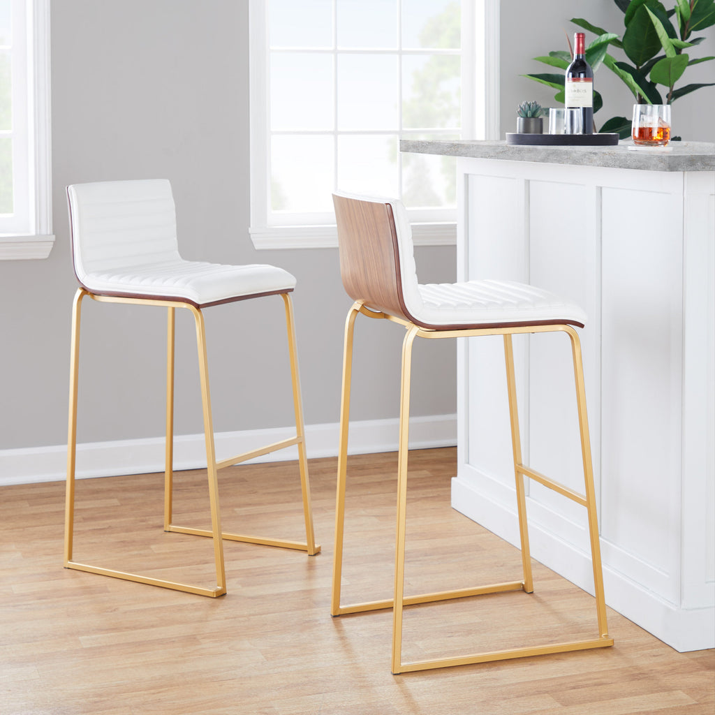 30" Contemporary Fixed-Height Barstool