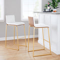 30" Contemporary Fixed-Height Barstool