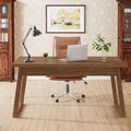 55” Mid-Century Modern Executive Desk with Drawer