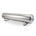 AIRLIFT 4 Gal Alum Air Tank - (2) 1/4", (2) 3/8" End Ports, & 1/4" Drain Port