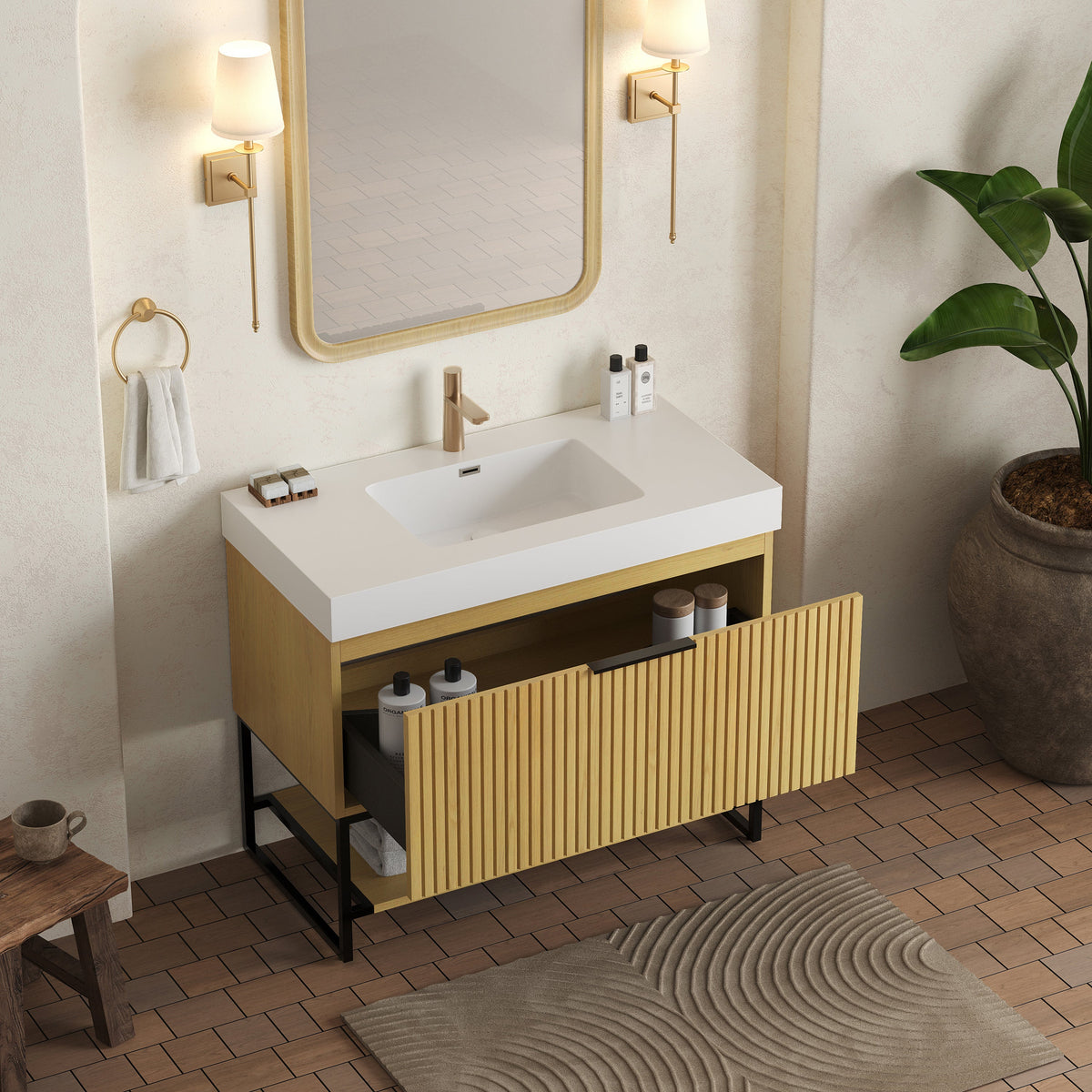 YOLAN 36" Bathroom Vanity & Sink