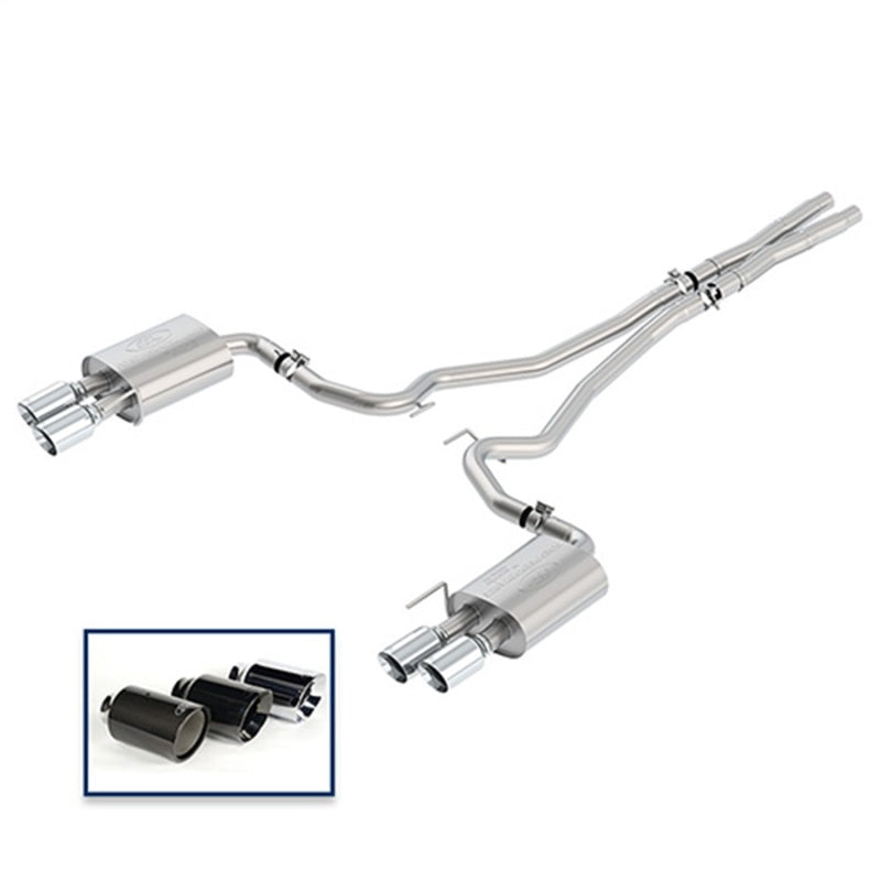 Ford Racing 2018+ Mustang GT 5.0L Cat-Back Extreme Exhaust System w/ Quad Chrome Tips M-5200-M8ECA