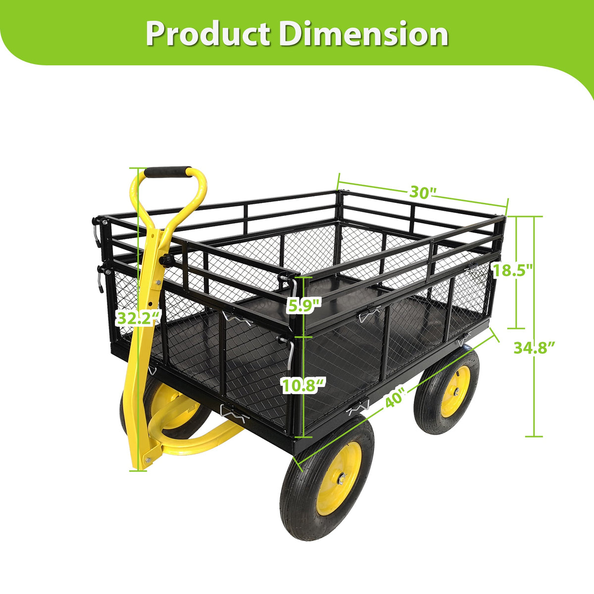 Steel Garden Cart