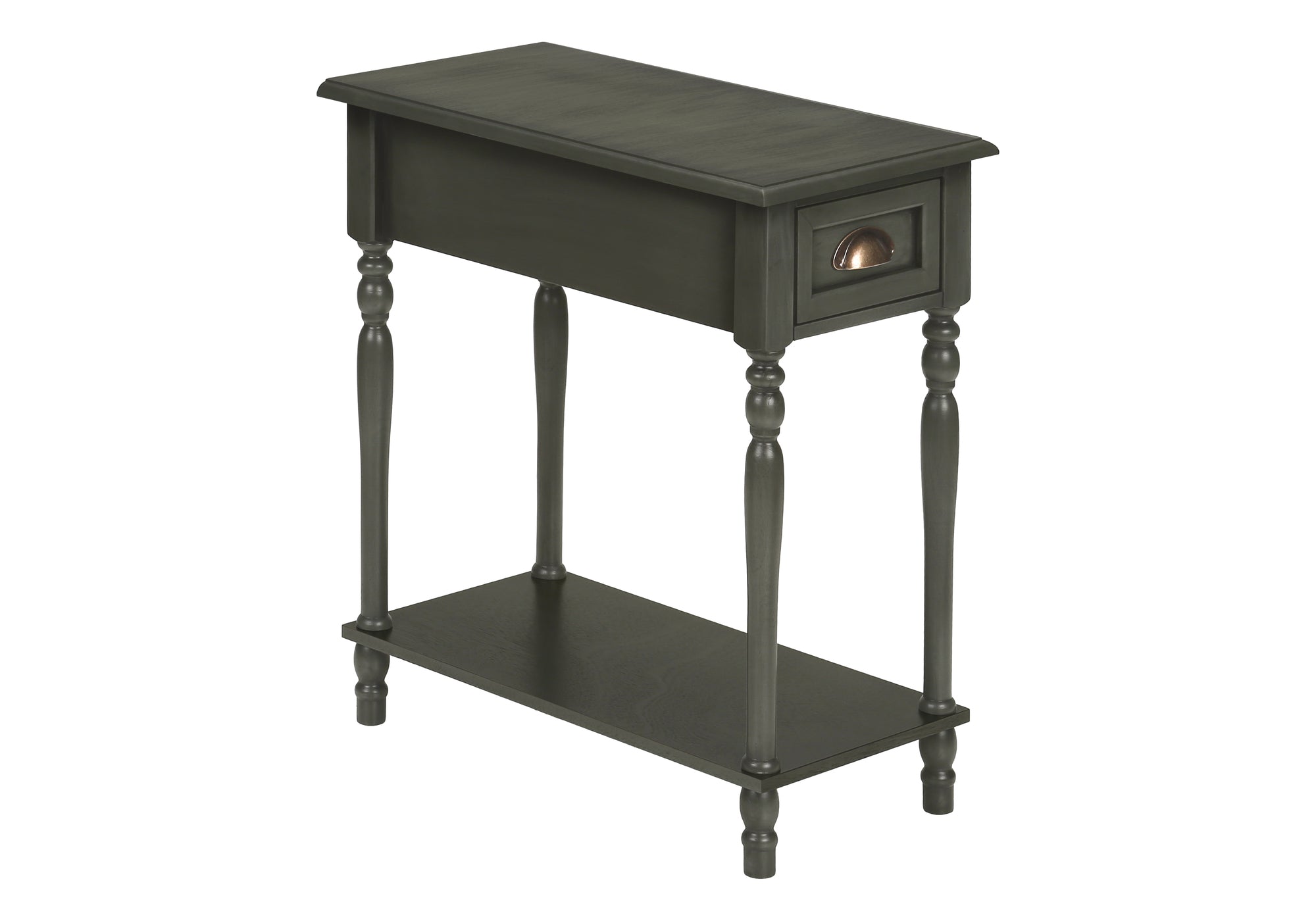 2 Tier Accent Table with Storage Drawer