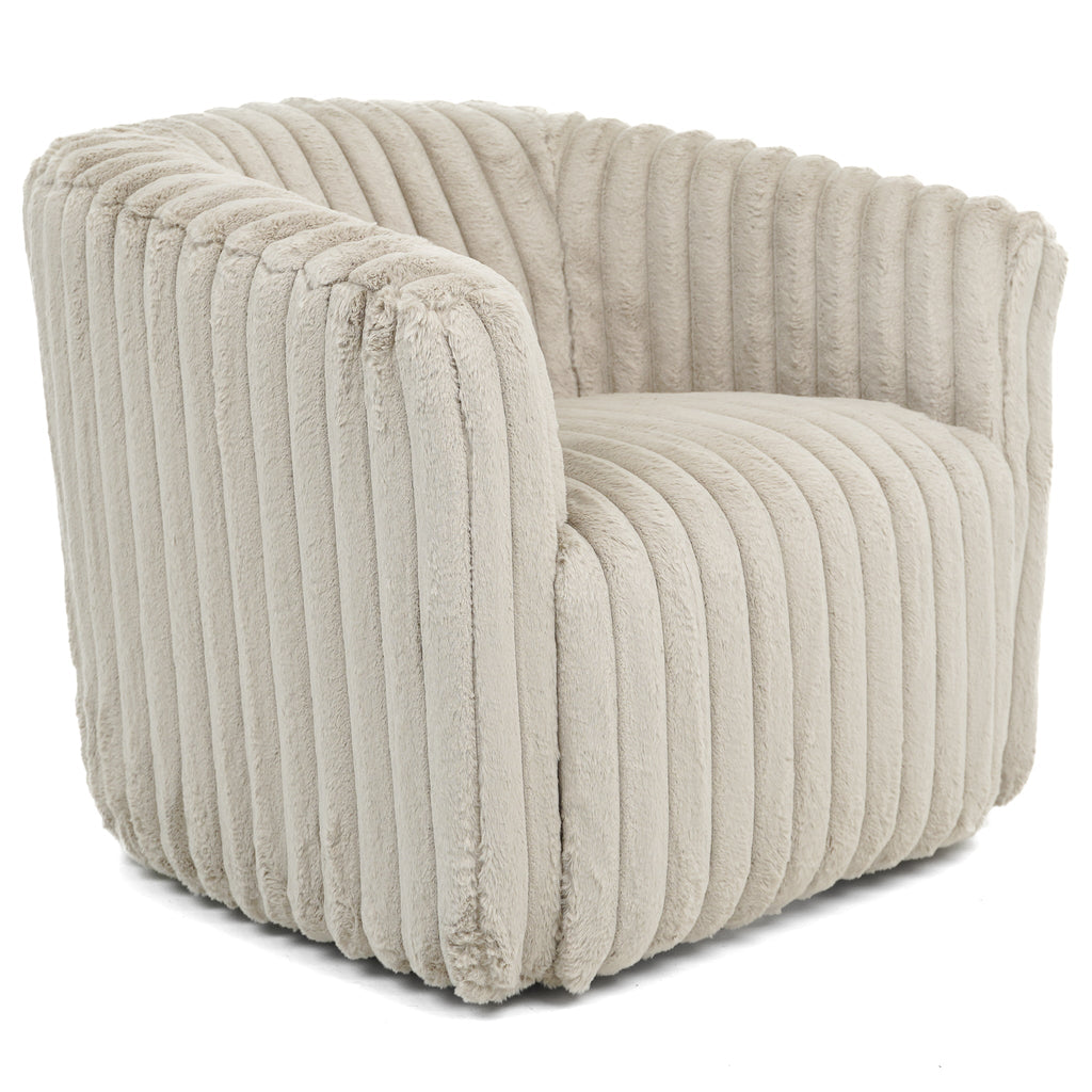 Elegant Style Mira Mid-Century Modern Velvet Swivel Chair