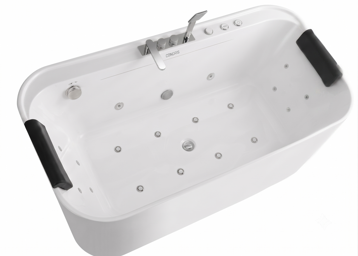 Condris 67" x 35" Whirlpool Bathtub