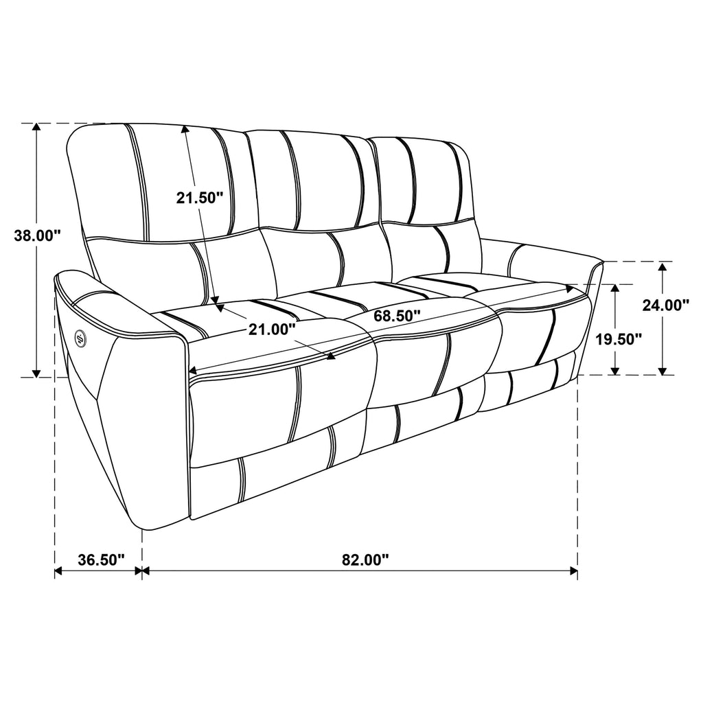 Ashland Dove Power Reclining Sofa