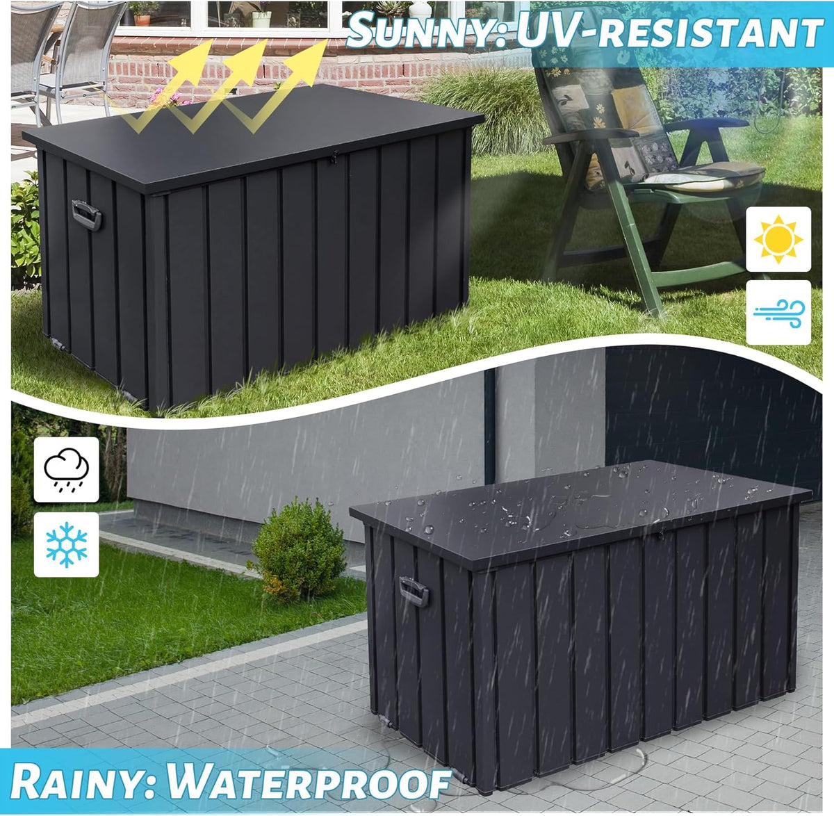 190 Gallon Metal Deck Box