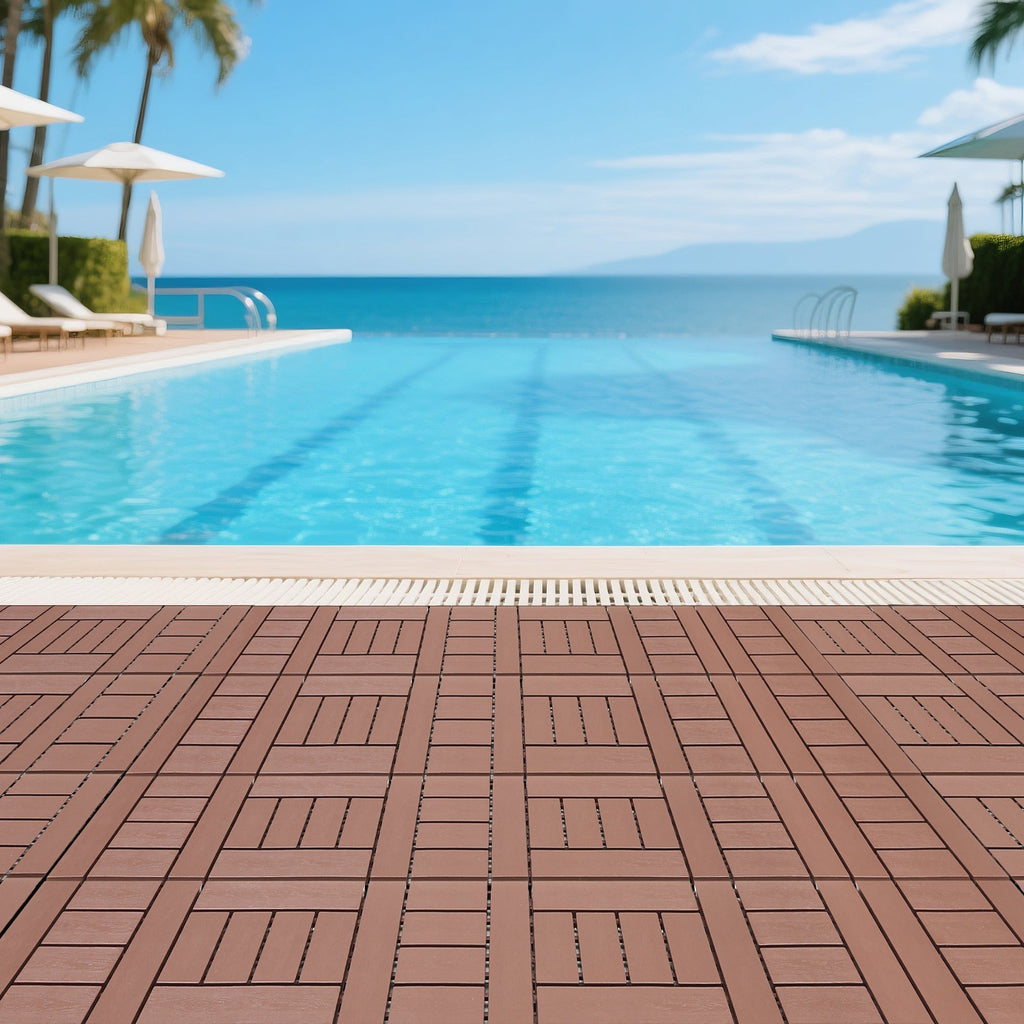 H Style 12 Inch Balcony Deck Tiles