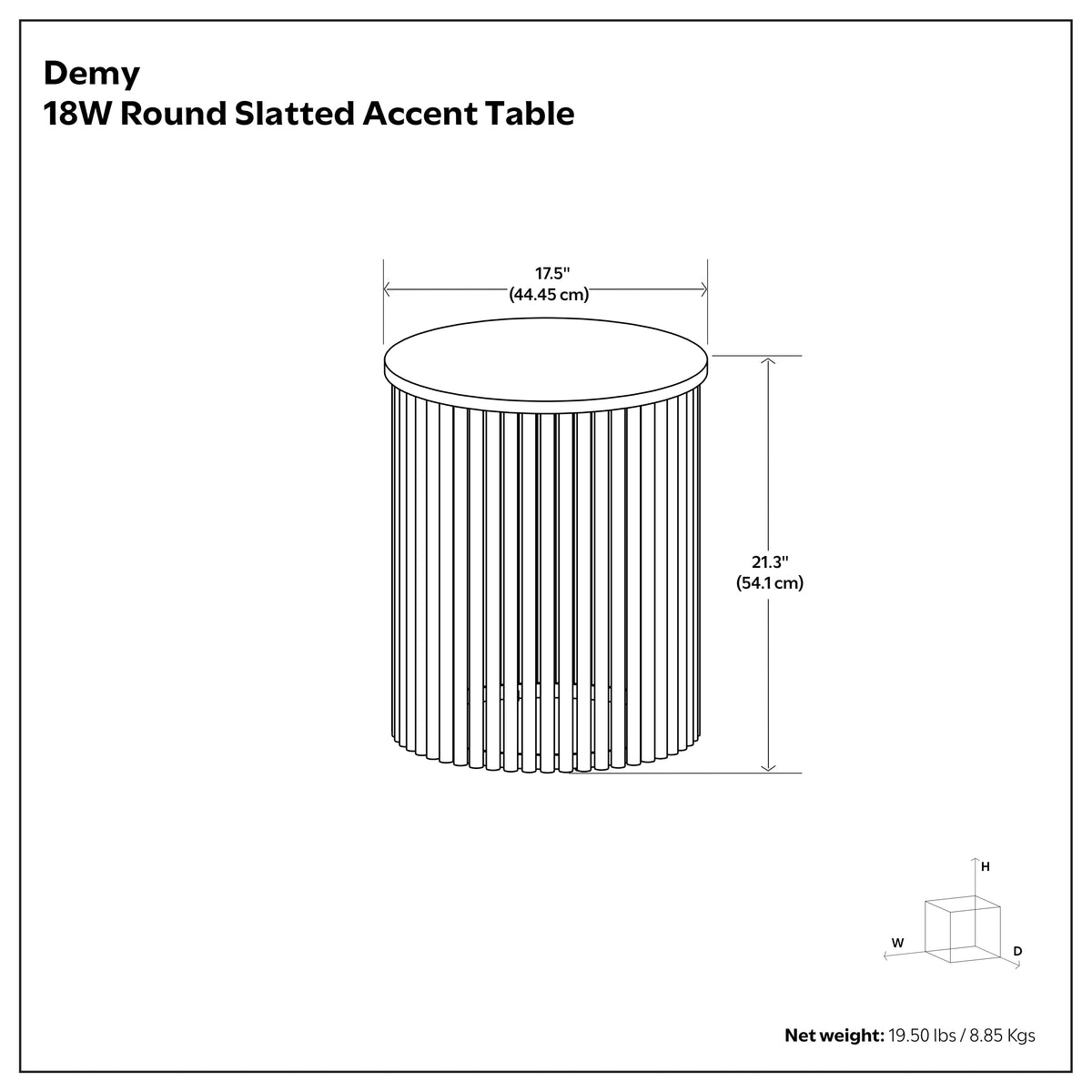 Demy Accent Table