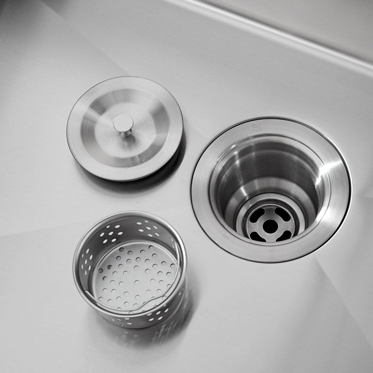 Stainless Steel Kitchen Sink, 33″x22″ Single Bowl