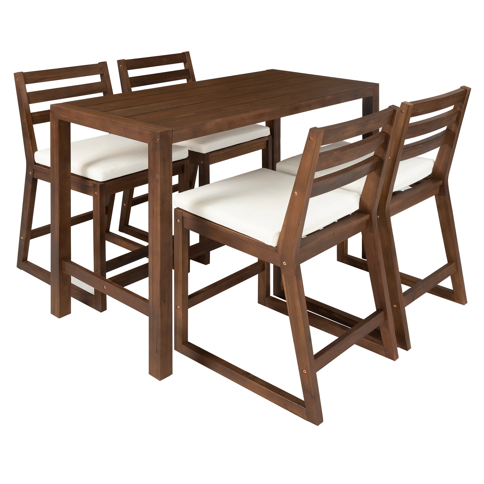 TREXM 5-Piece Rustic Patio Bar Set