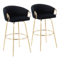 Contemporary 30" Fixed-Height Bar Stool Set
