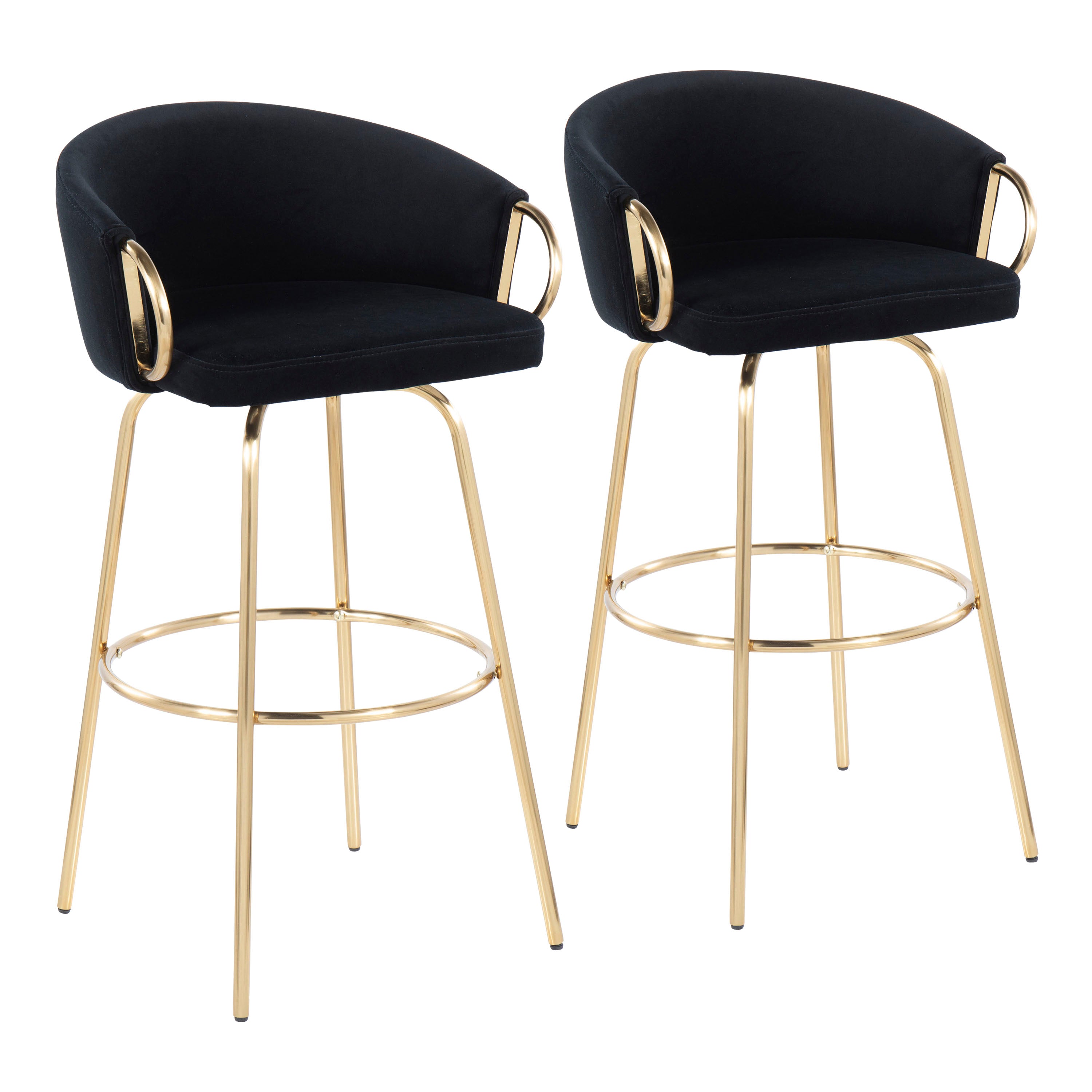 Contemporary 30" Fixed-Height Bar Stool Set
