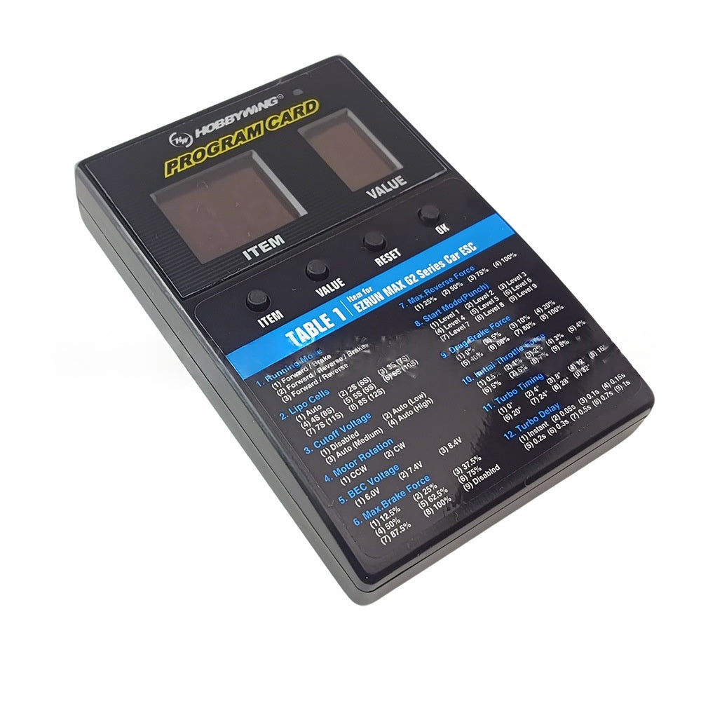 ESC Settings For Trucks Boats Planes And Cool Running Programming Cards