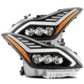 AlphaRex 08-13 Infiniti G37 NOVA LED Projector Headlights Plank Style Design Matte Black 881983 *Discontinued