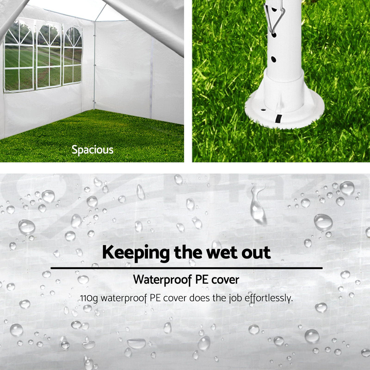 10x30' Outdoor Garden Gazebo Wedding Party Tent Canopy Marquee