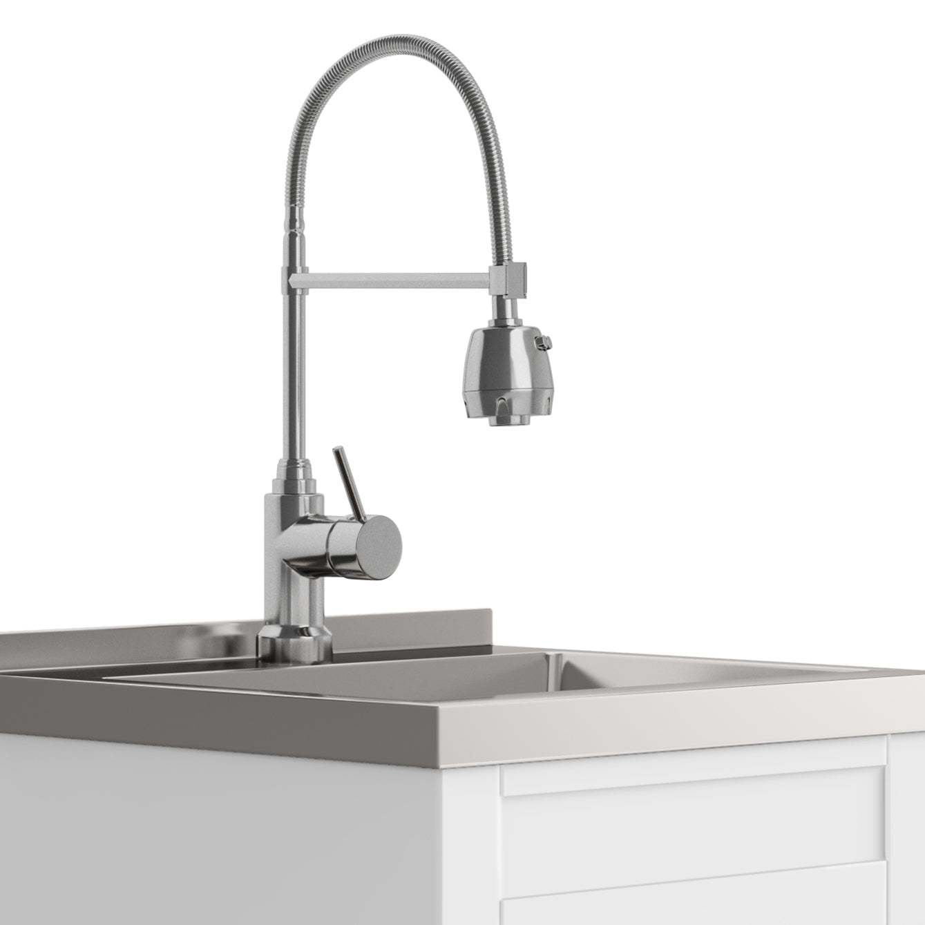 Hennessy Deluxe 20" Laundry Cabinet with Faucet and Stainless Steel Sink