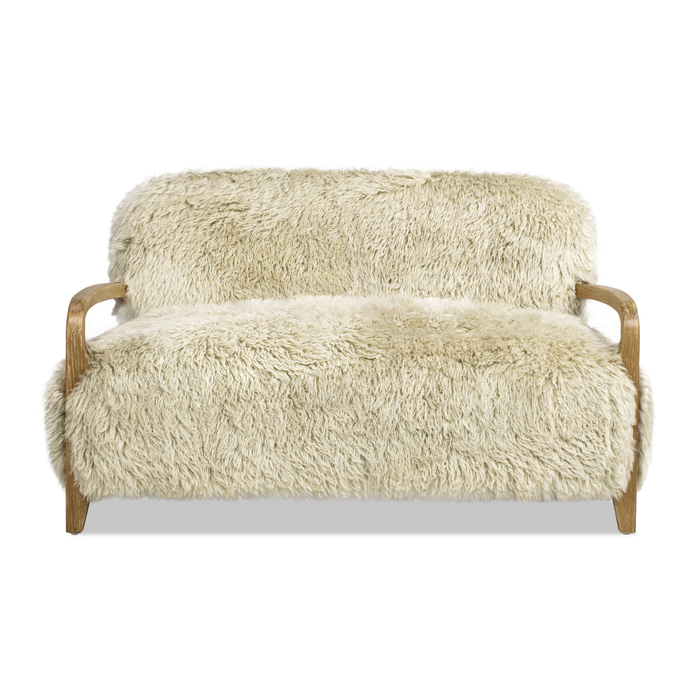 Enchante 52.5" New Zealand Sheepskin Accent Loveseat