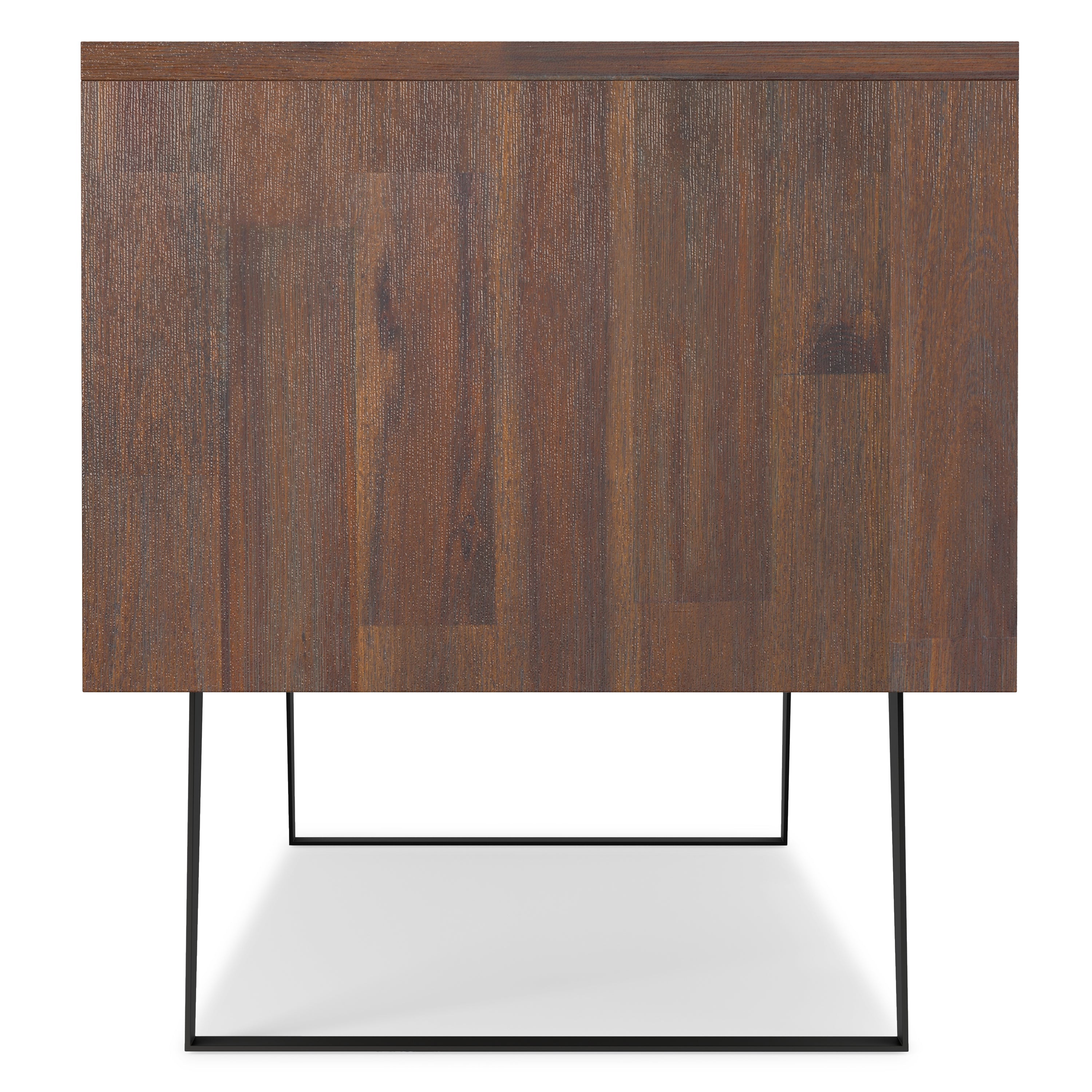 Lowry 72 Inch Wide Solid Wood TV Stand in Distressed