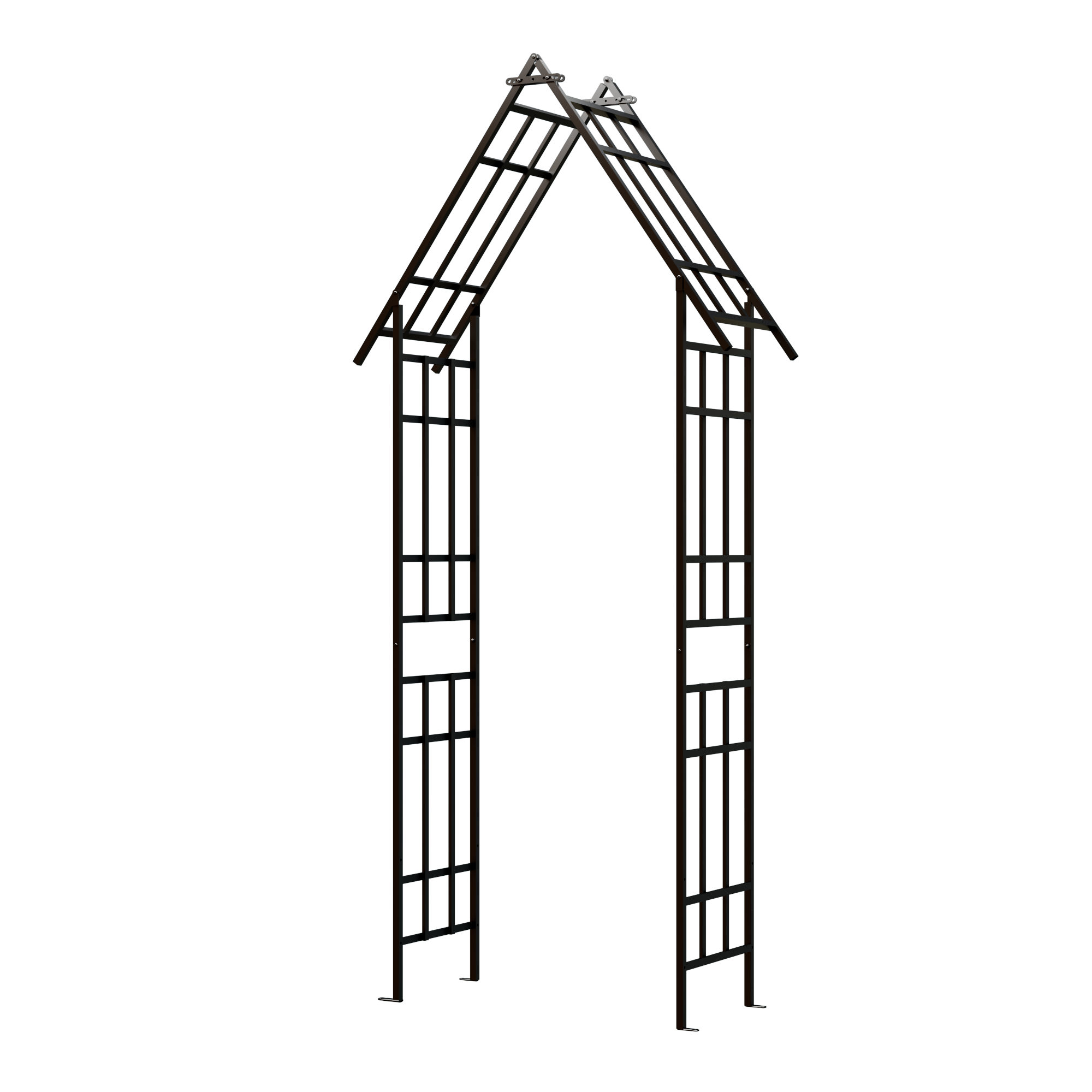 Metal Garden Arch with Adjustable Width